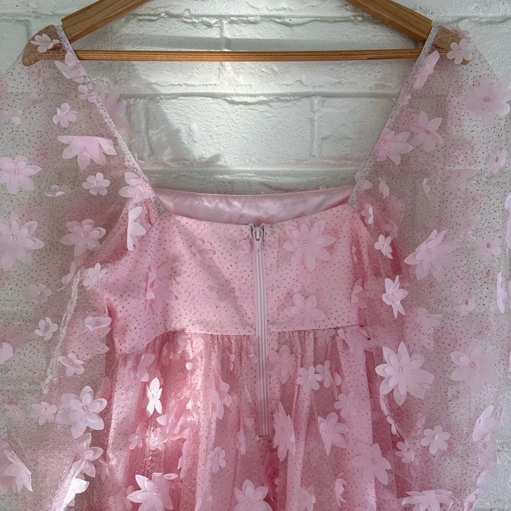 Pink Floral Dress - Picture 11 of 11